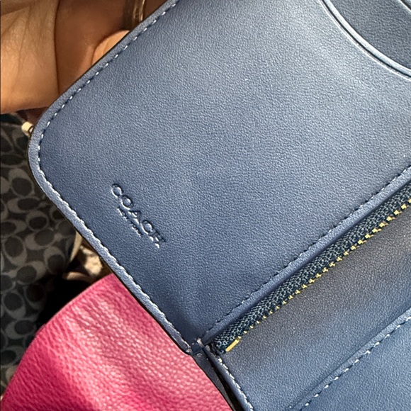 Coach Tabby Denim Compact Wallet only - Picture 4 of 6